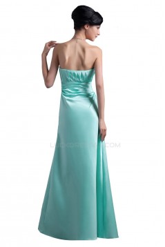 A-Line Strapless Long Blue Prom Evening Formal Party Dresses ED010474