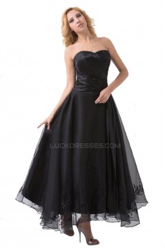 A-Line Long Black Prom Evening Formal Party Dresses ED010483