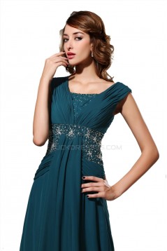 A-Line Beaded Long Chiffon Prom Evening Formal Party Dresses ED010489
