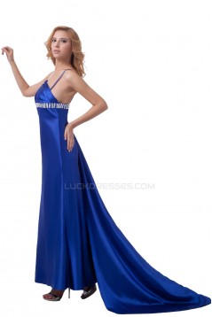 Beaded Long Blue Prom Evening Formal Party Dresses ED010506