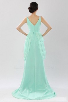 A-Line Beaded Long Chiffon Prom Evening Formal Party Dresses ED010525