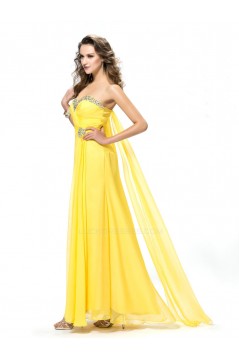 Sweetheart Beaded Split-Front Long Chiffon Prom Evening Formal Party Dresses ED010570