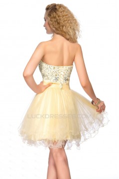 A-Line Sweetheart Short Beaded Prom Evening Cocktail Homecoming Party Dresses ED010638