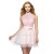A-Line High-Neck Short Pink Applique Beaded Prom Evening Cocktail Homecoming Party Dresses ED010641
