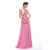 A-Line Sweetheart Beaded Long Pink Prom Evening Formal Party Dresses ED010659