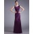 Sheath Beaded Long Purple Prom Evening Formal Party Dresses ED010715