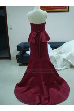 Trumpet/Mermaid Strapless Prom  Evening Formal Party Dresses ED010736