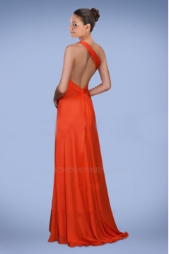 A-Line One-Shoulder Chiffon Prom Evening Dresses ED010782