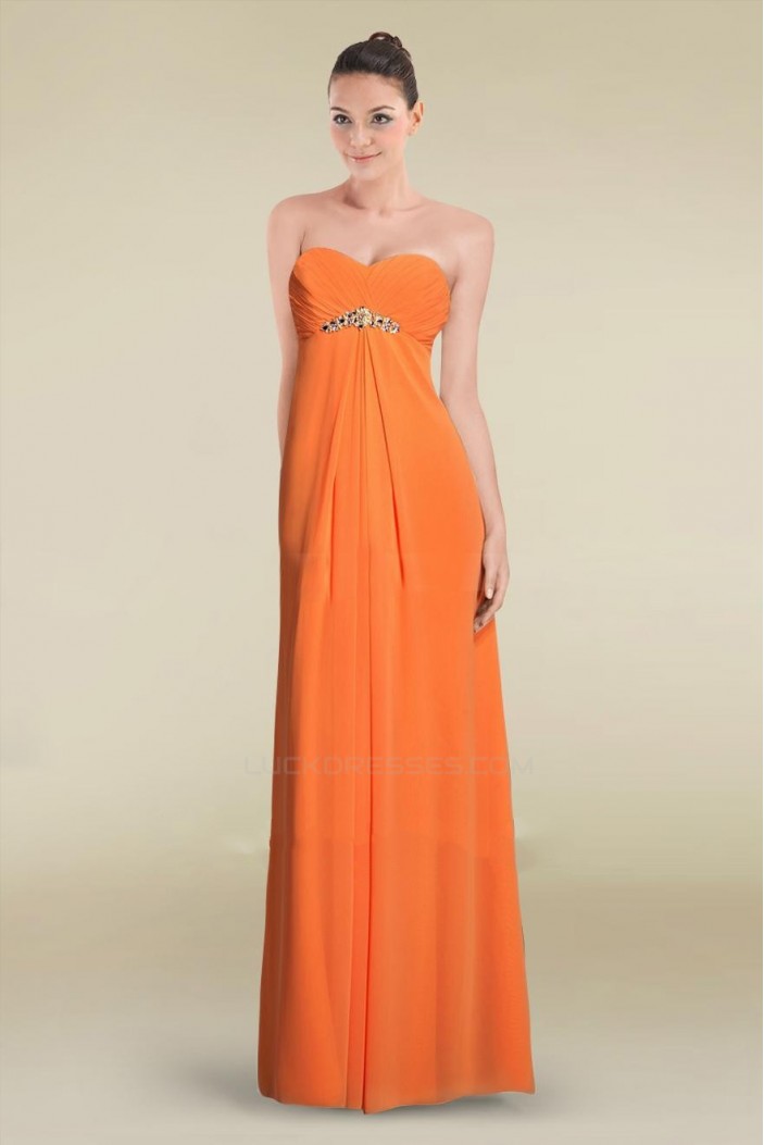 Empire Sweetheart Long Chiffon Prom Evening Formal Dresses Maternity Evening Dresses ED010898