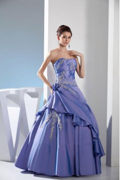 Ball Gown Strapless Long Prom Evening Formal Dresses ED010905