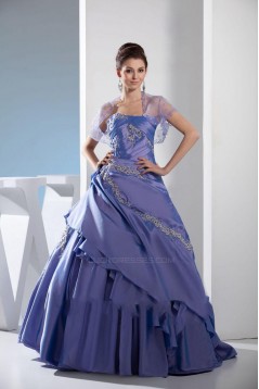 Ball Gown Strapless Long Prom Evening Formal Dresses ED010905