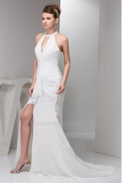 Long White Chiffon Prom Evening Formal Dresses ED010921