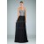 Sheath/Column Beaded Sweetheart Long Black Chiffon Prom Evening Formal Dresses ED010942