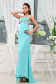 A-Line Asymmetrical Spaghetti Straps Chiffon Prom/Formal Evening Dresses 02020001