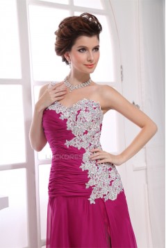 A-Line Beading Chiffon One-Shoulder Prom/Formal Evening Dresses 02020002