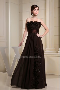 A-Line Chiffon Sleeveless Long Prom/Formal Evening Dresses 02020012