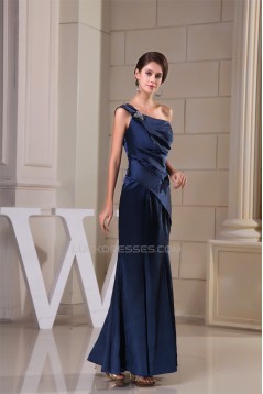 Trumpet/Mermaid One-Shoulder Long Evening Party Bridesmaid Dresses 02020056