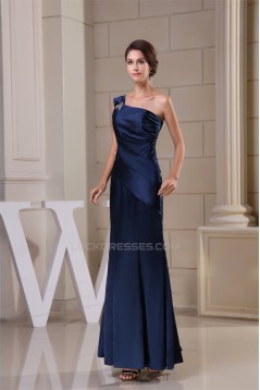 Trumpet/Mermaid One-Shoulder Long Evening Party Bridesmaid Dresses 02020056