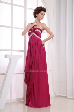 Beading Empire One-Shoulder Long Prom/Formal Evening Dresses Maternity Evening Dresses 02020082