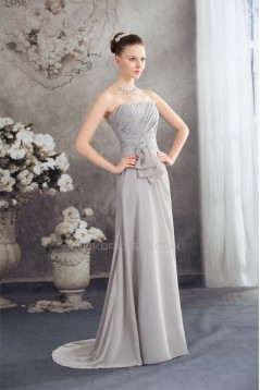 A-Line Beading Sleeveless Brush Sweep Train Long Prom/Formal Evening Dresses 02020091