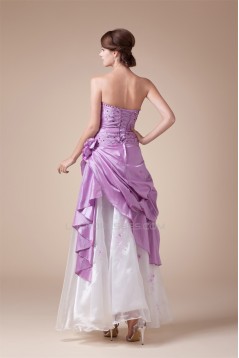 Beading Sleeveless Floor-Length A-Line Taffeta Tulle Prom/Formal Evening Dresses 02020093