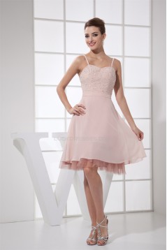 A-Line Chiffon Silk like Satin Fine Netting Prom/Formal Evening Dresses 02021016