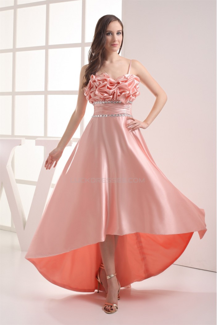 A-Line Sleeveless Silk like Satin Asymmetrical Prom/Formal Evening Dresses 02021030