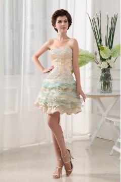 Beading Sleeveless Short/Mini Sweetheart Prom/Formal Evening Dresses 02021054