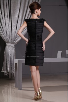 Charming Beading Sheath/Column Short Short/Mini Little Black Dresses 02021067