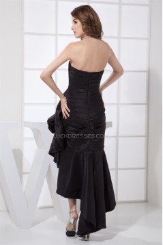 Ruched Sleeveless Strapless Asymmetrical Prom/Formal Evening Dresses 02021108