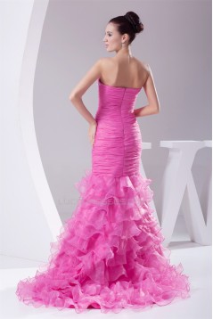 Brush Sweep Train Beading Sleeveless Strapless Long Prom/Formal Evening Dresses 02020111