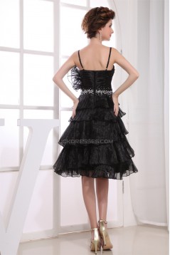 Satin Tulle Knee-Length Sleeveless A-Line Prom/Formal Evening Dresses 02021126