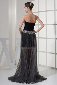 Beading Brush Sweep Train Lace Fine Netting Prom/Formal Evening Dresses 02021203