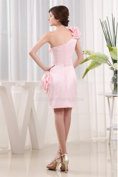 Sleeveless Satin Chiffon Short/Mini Sheath/Column Homecoming Dresses 02021216