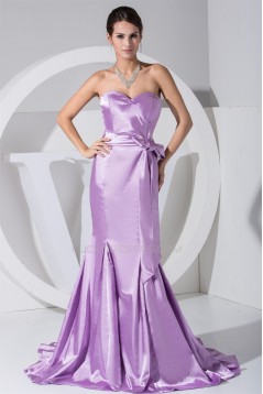 Trumpet/Mermaid Sweetheart Brush Sweep Train Long Prom/Formal Evening Dresses 02020123