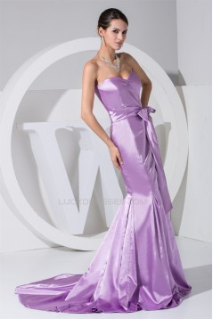 Trumpet/Mermaid Sweetheart Brush Sweep Train Long Prom/Formal Evening Dresses 02020123