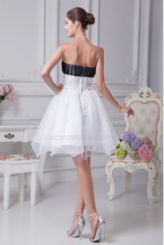 Sweetheart Ruffles Satin Organza Sleeveless Prom/Formal Evening Dresses 02021257