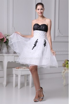 Sweetheart Ruffles Satin Organza Sleeveless Prom/Formal Evening Dresses 02021257