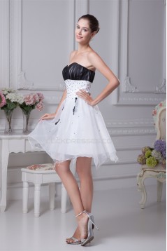 Sweetheart Ruffles Satin Organza Sleeveless Prom/Formal Evening Dresses 02021257