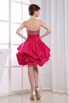 Taffeta Soft Sweetheart Ball Gown Short/Mini Prom/Formal Evening Dresses 02021271