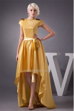 Asymmetrical Bows Short A-Line Taffeta Prom/Formal Evening Dresses 02021284