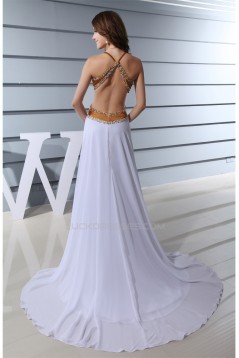 Chiffon Silk like Satin A-Line Sleeveless Prom/Formal Evening Dresses 02020139