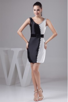 Sleeveless Sheath/Column Silk like Satin Prom/Formal Evening Dresses 02021418