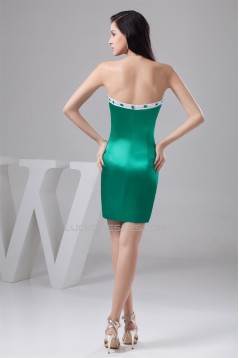 Sleeveless Silk like Satin Short/Mini Beading Best Bridesmaid Dresses 02021424