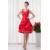 A-Line Ruched Taffeta Sleeveless Knee-Length Prom/Formal Evening Dresses 02021440