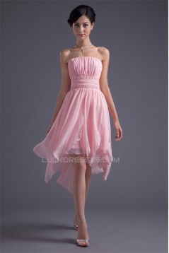 Asymmetrical Sleeveless Chiffon Silk like Satin Prom/Formal Homecoming Evening Dresses 02021449