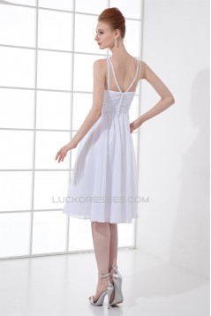 Beading A-Line Knee-Length Sleeveless Chiffon Prom/Formal Evening Bridesmaid Dresses 02021452