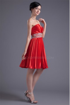 Beading Elastic Woven Satin A-Line Sweetheart Prom/Formal Evening Cocktail Dresses 02021453