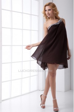 Chiffon Elastic Woven Satin One-Shoulder Prom/Formal Evening Dresses 02021459