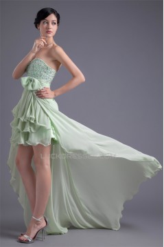 Chiffon Silk like Satin Beading A-Line Sweetheart Prom/Formal Evening Dresses 02021464